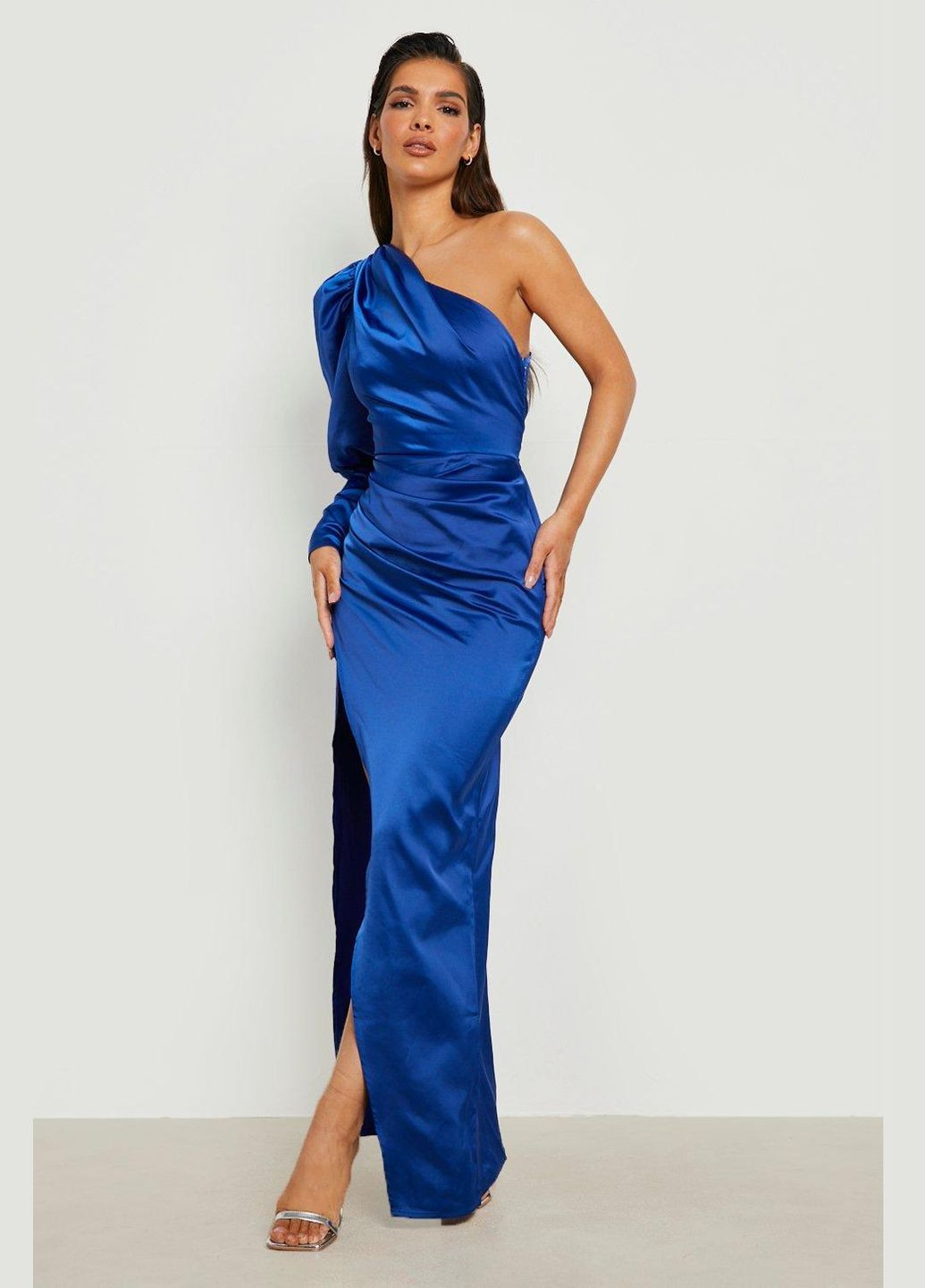 Синее платье Boohoo