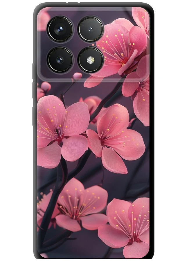 TPU чехол 'Пурпурная сакура' для Endorphone Xiaomi Poco F6 Pro (323481609)