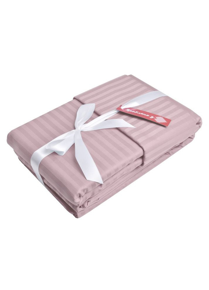 Постільний комплект євро сатин у смужку бавовна натуральна тканина набір постільної пудри IDEIA (334726478)