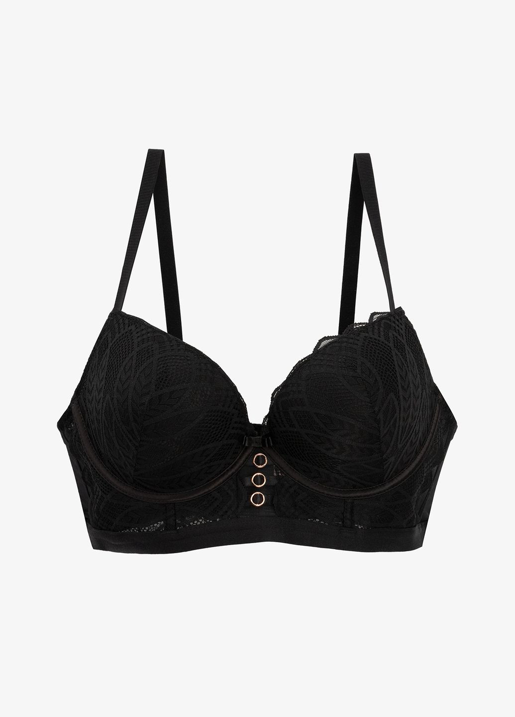 Чёрный бюстгальтер 6062 черный shop (2000990928733) Velencosa нейлон, спандекс