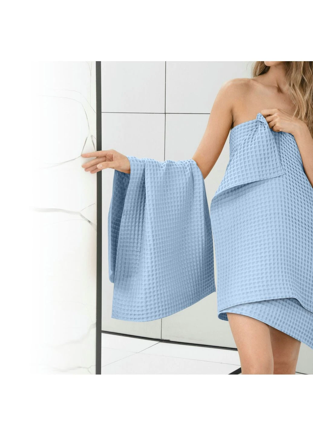 Вафельные полотенца Dream Greek Waffle 2шт (4822052262160) Cosas однотонный розовый