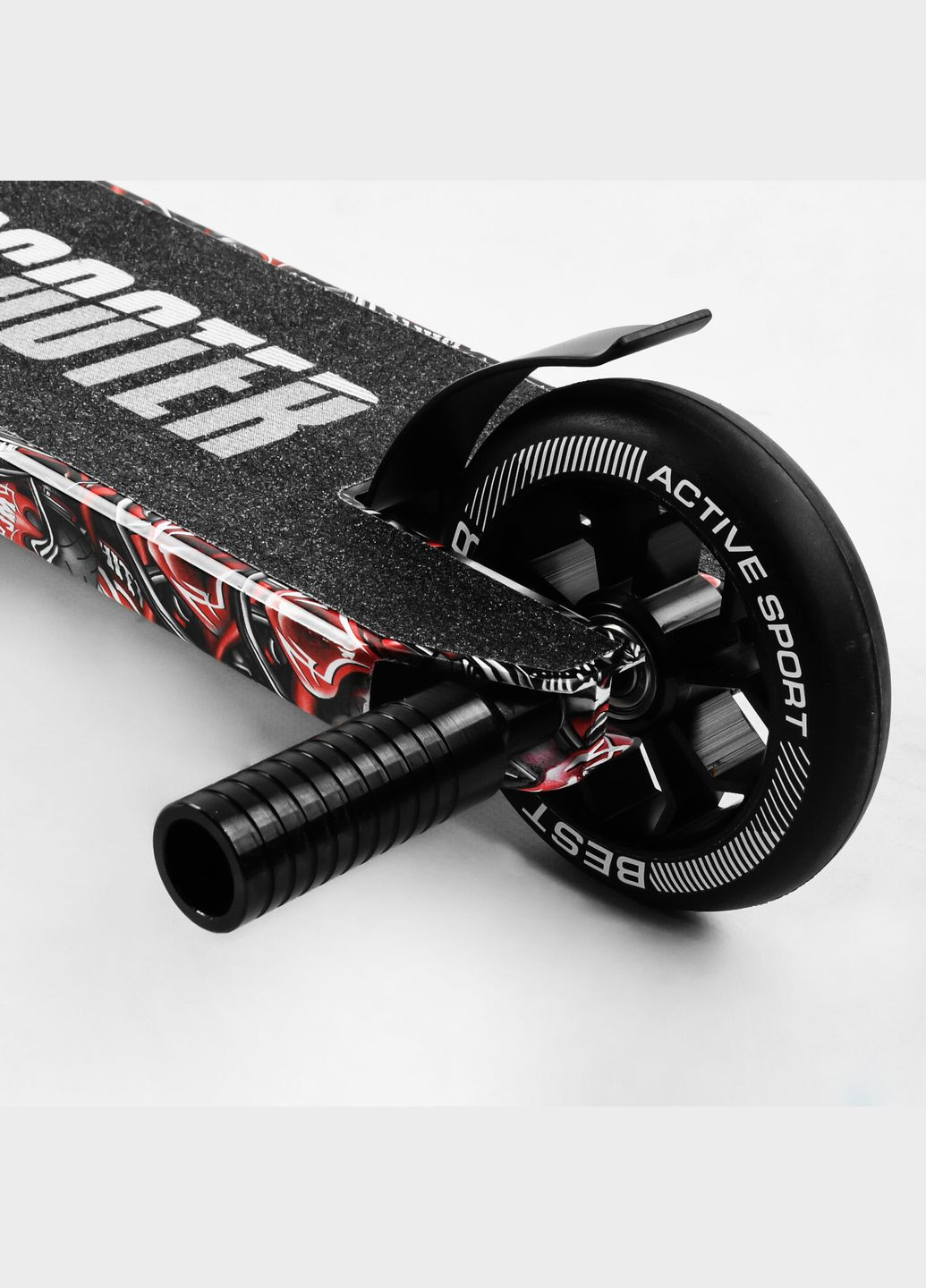 Самокат трюковый HIC-система, пеги, алюминиевый диск и дека, принт. Skull biker (105678) Best Scooter (340908776)