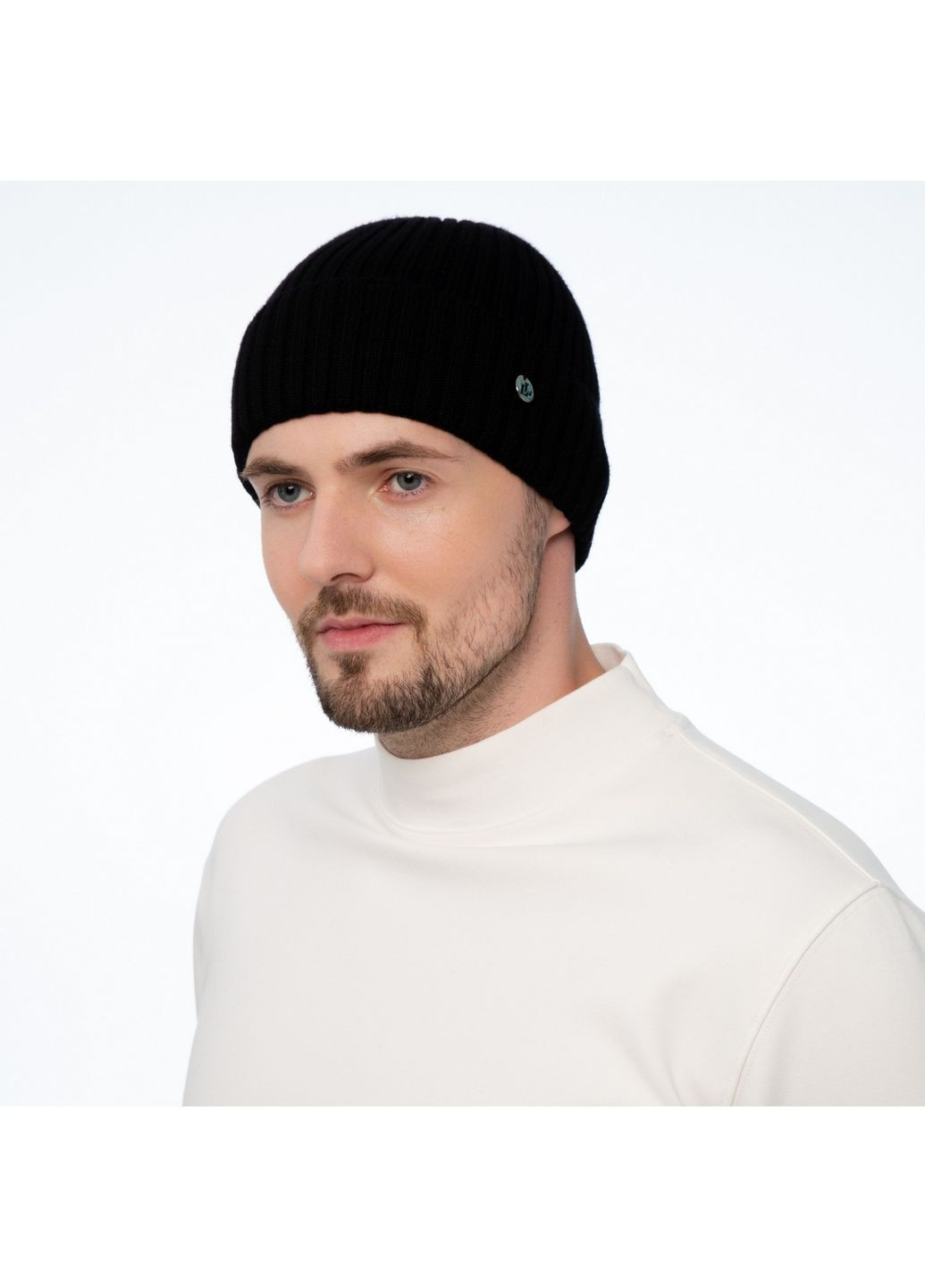 Шапка по голові чоловіча віскоза чорна LESTER 965-073 LuckyLOOK 965-073M (322783035)