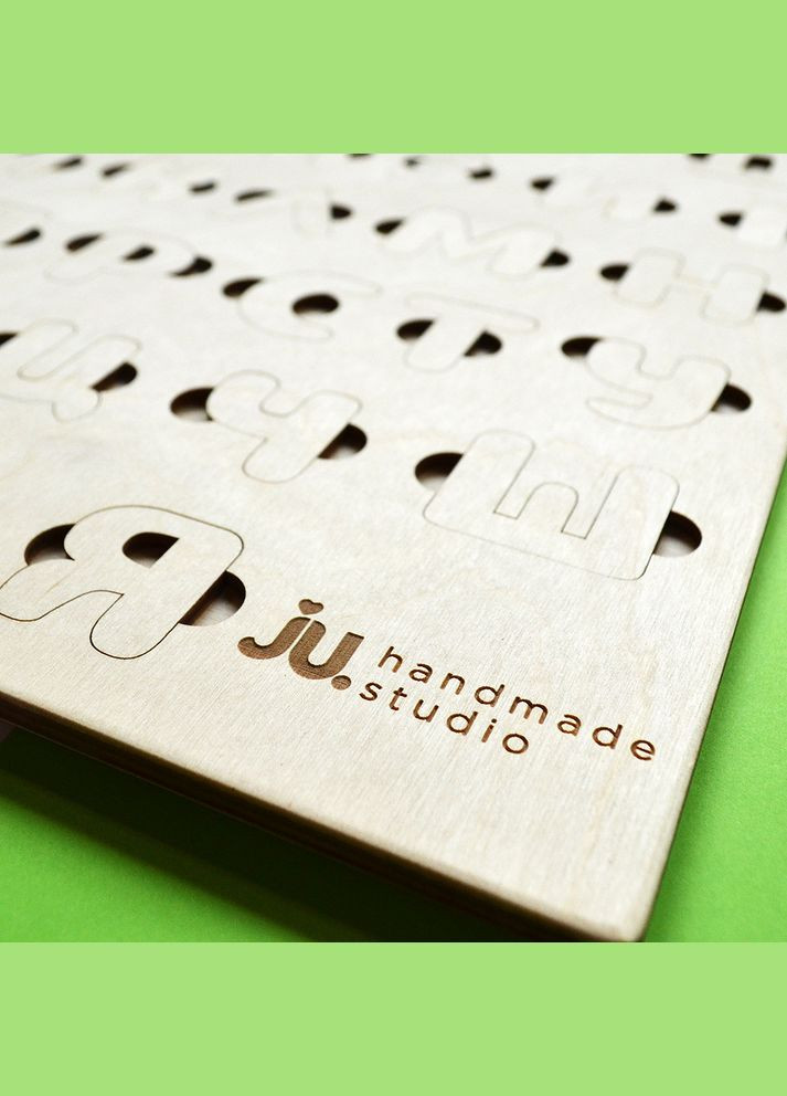 Дерев'яний абетка УКРАЇНСЬКА, дитяча дерев'яна азбука, алфавіт із дерева No Brand (301646500)