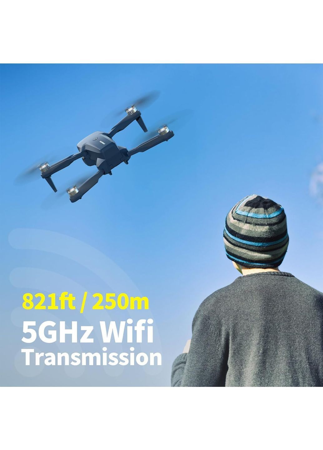 Квадрокоптер K417 з безщітковим двигуном в кейсі комбінований Karuisrc Amazon (370297138)