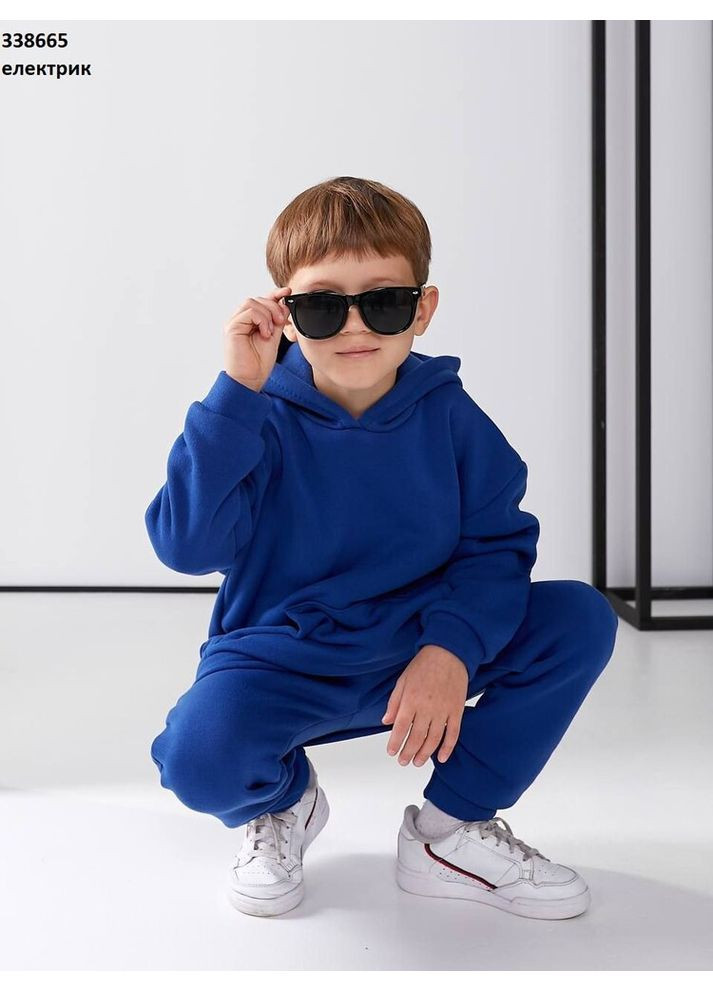 Синій зимній костюм дитячий утеплений No Brand