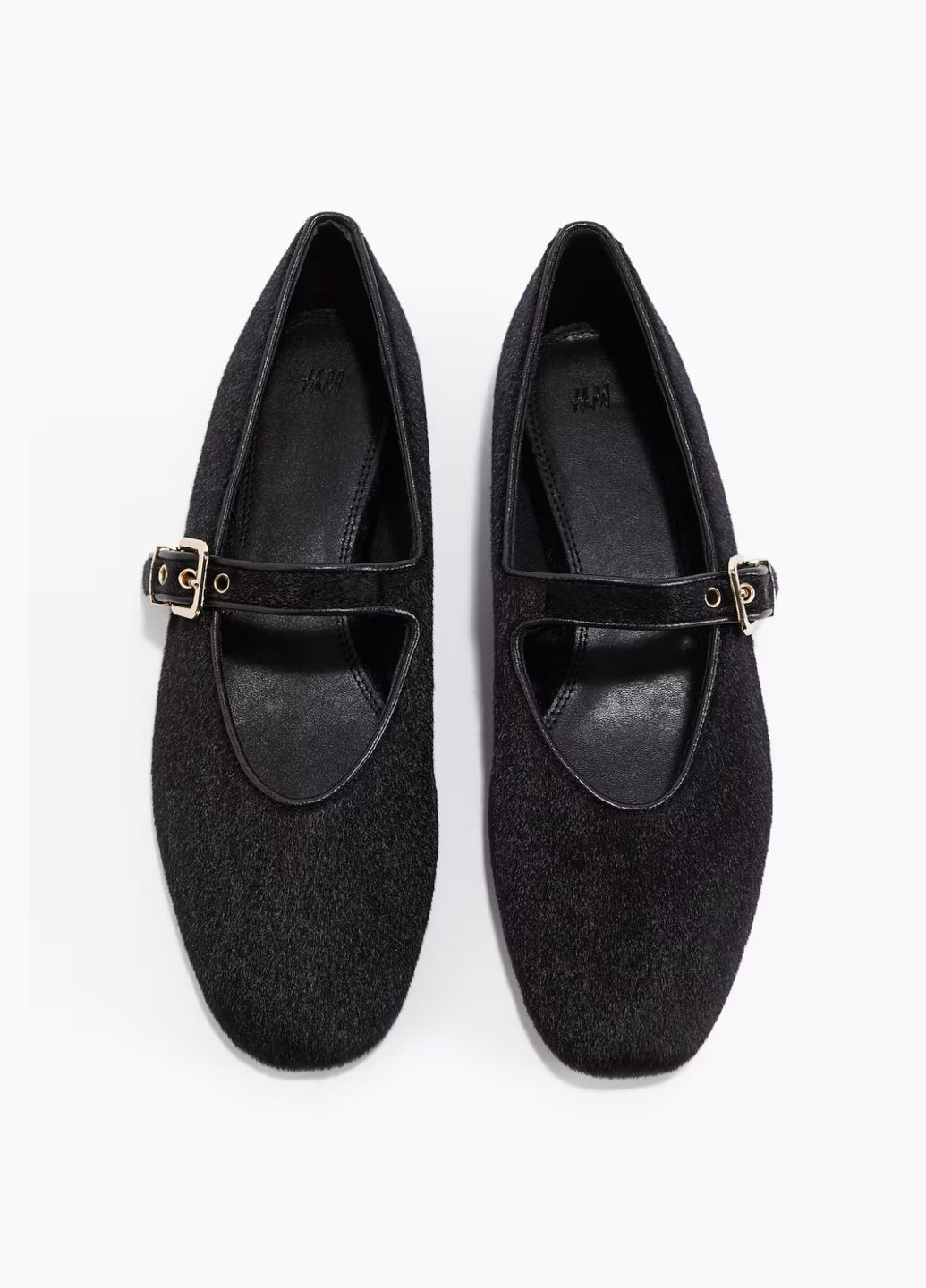 H&M Туфлі чорний з перероблений поліестер, швеція — демісезон (346331448)