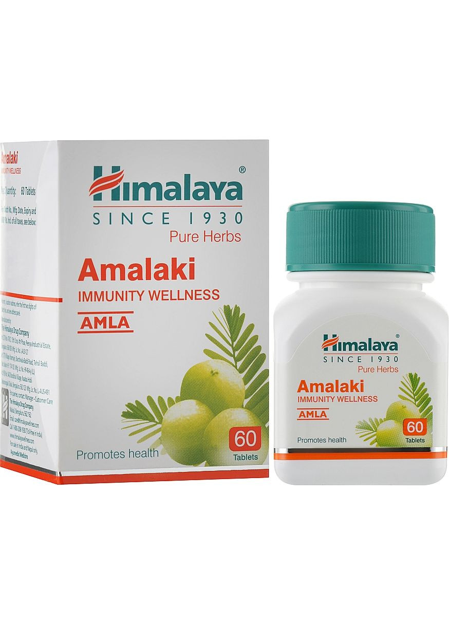 Харчова добавка "Амла" Amla C Amalaki 60шт (1052949-106370) Himalaya Herbals (368609776)