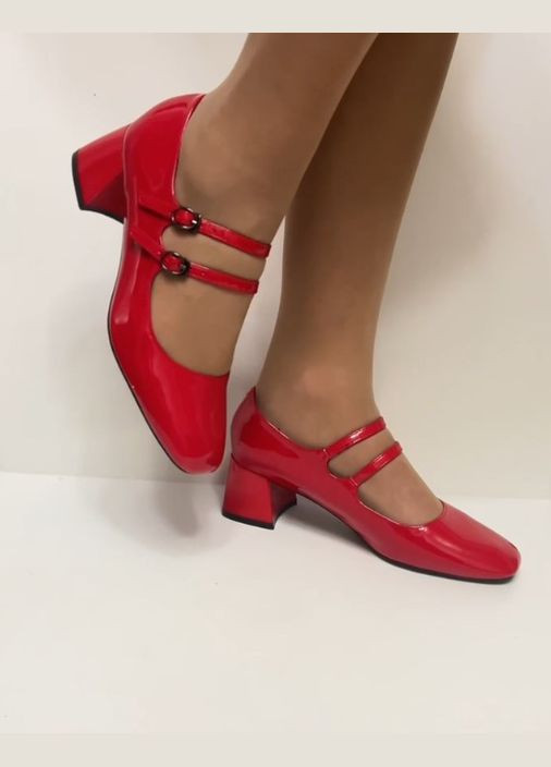 Meideli Красные туфли ремешки в стиле мери джейн мери джейн красный з искусственная кожа, — всесезон (324272080)