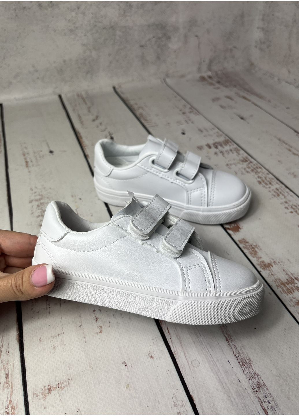 Білі всесезонні кросівки кеди дитячі білий (158) Apawwa