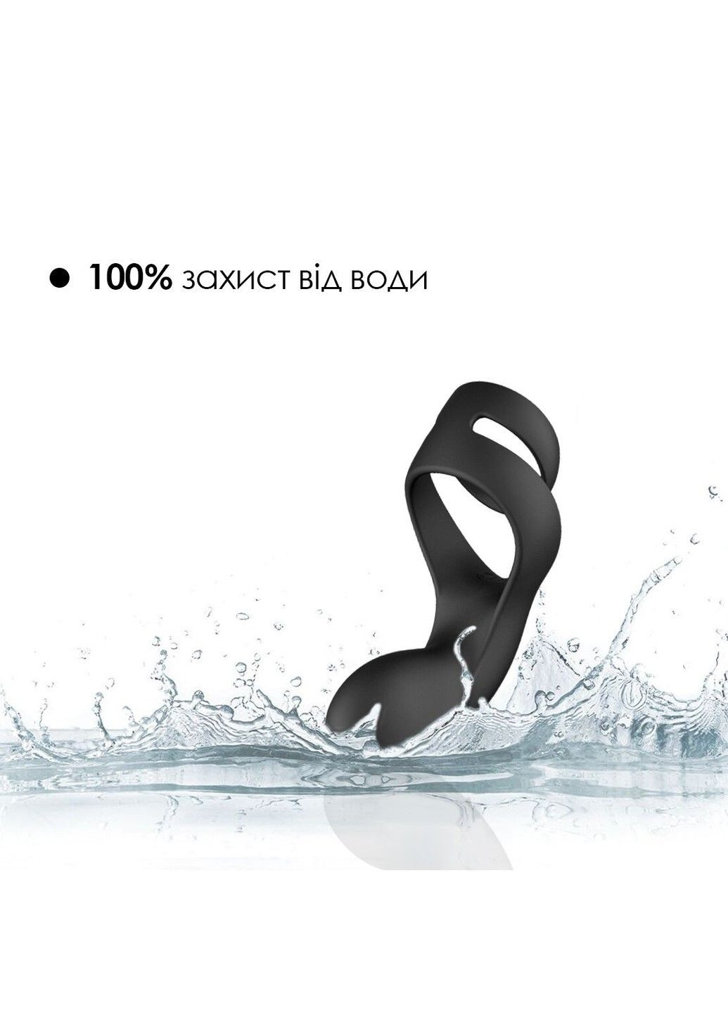 Подвійне ерекційне кільце Benedict Black зі стимуляцією промежини Svakom (298473543)