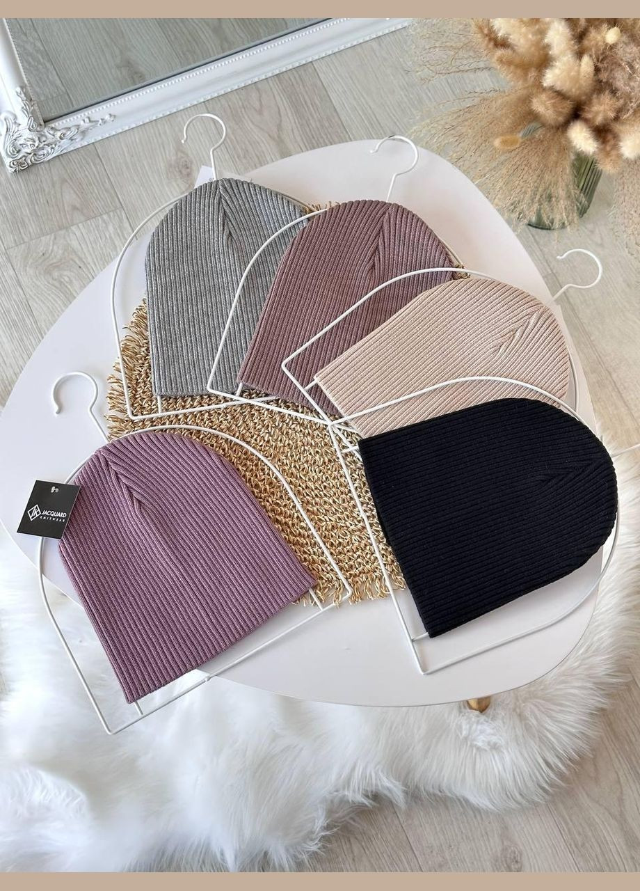 Стильная мужская шапка Jacquard без флиса, классическая шапка мужская Jacquard No Brand (362146350)