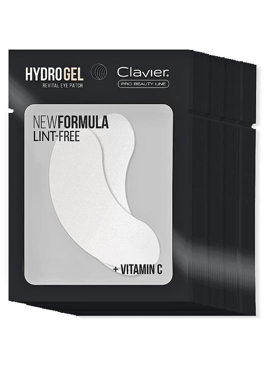 Гідрогелеві подушечки для нарощування вій з вітаміном С Hydrogel Revital Eye Patch 50шт (1272894-37908325) Clavier (368646074)