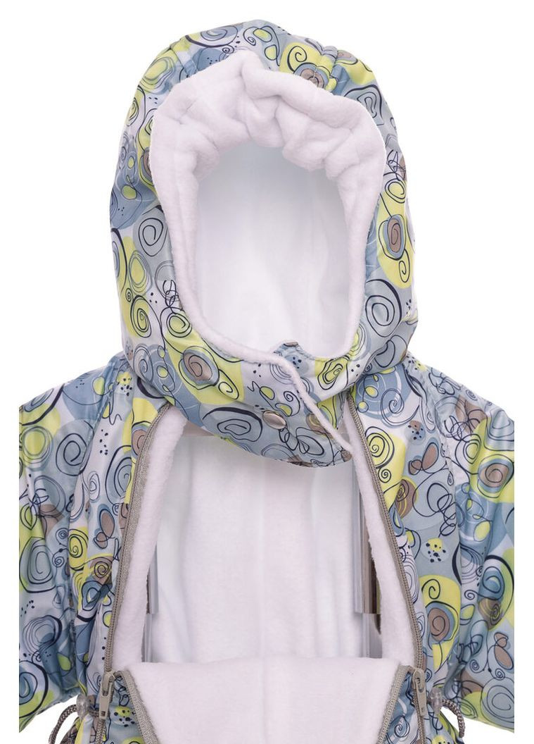 Комбінезон Трансформер на флісі з принтом галактики сірий 86 см (44996) BABYKROHA (315423919)