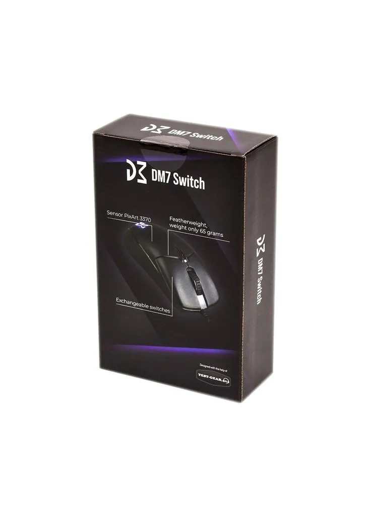 Мышка DM7 Switch Kailh PA 3370 Black (DM7_SWITCH) Dream Machines (399261238)