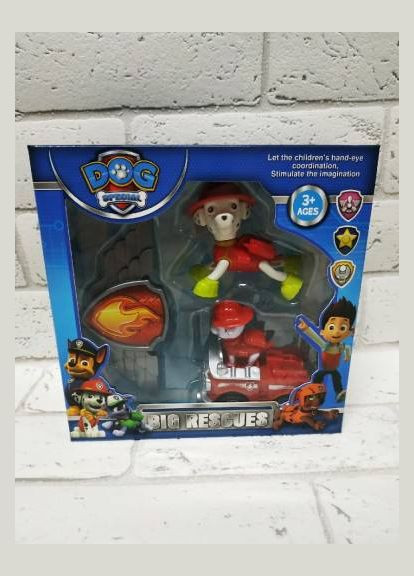 Игровой набор Щенячий патруль РВ 337 Маршал с инерционной машинкой Paw Patrol (327217046)