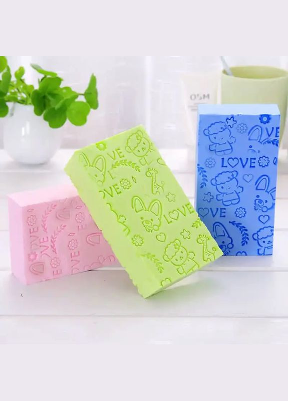 Губка пілінг для дітей та дорослих мочалка тіла для душу лазні No Brand (318359567)