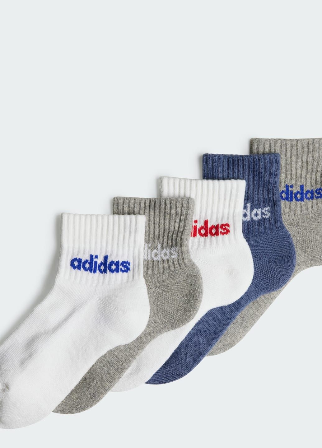 Пять пар носков Linear Ankle Socks Kids adidas (292111192)