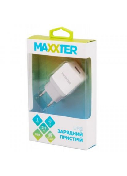 Зарядний пристрій Maxxter 1 usb, 5v/2.1a (268147123)