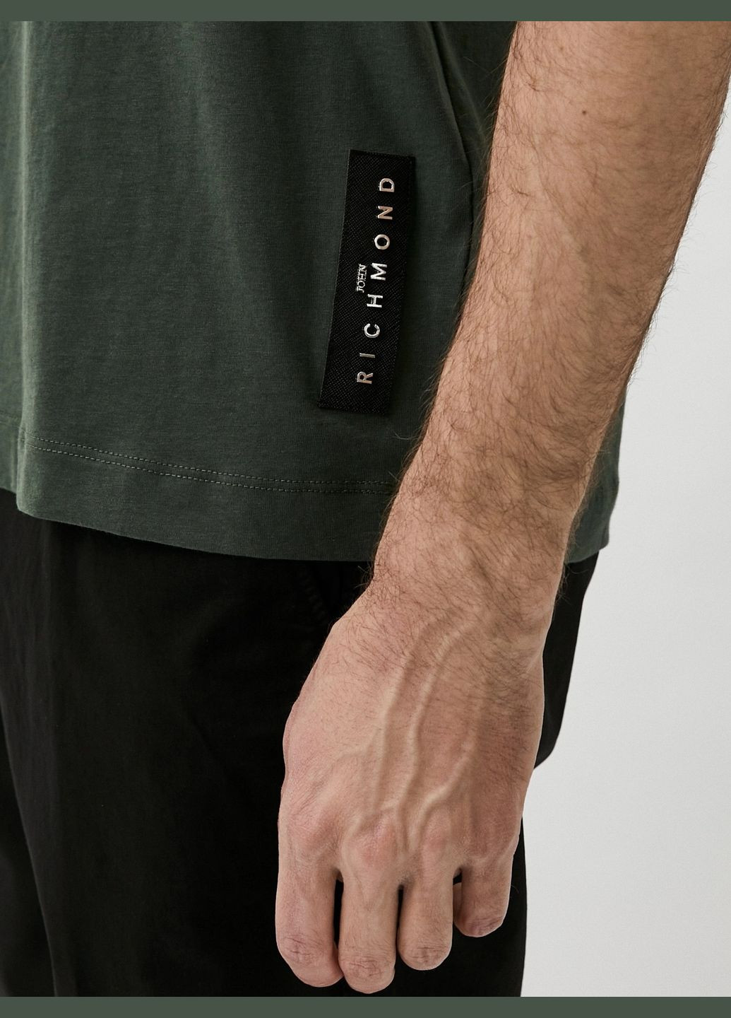 Темно-зеленая футболка John Richmond