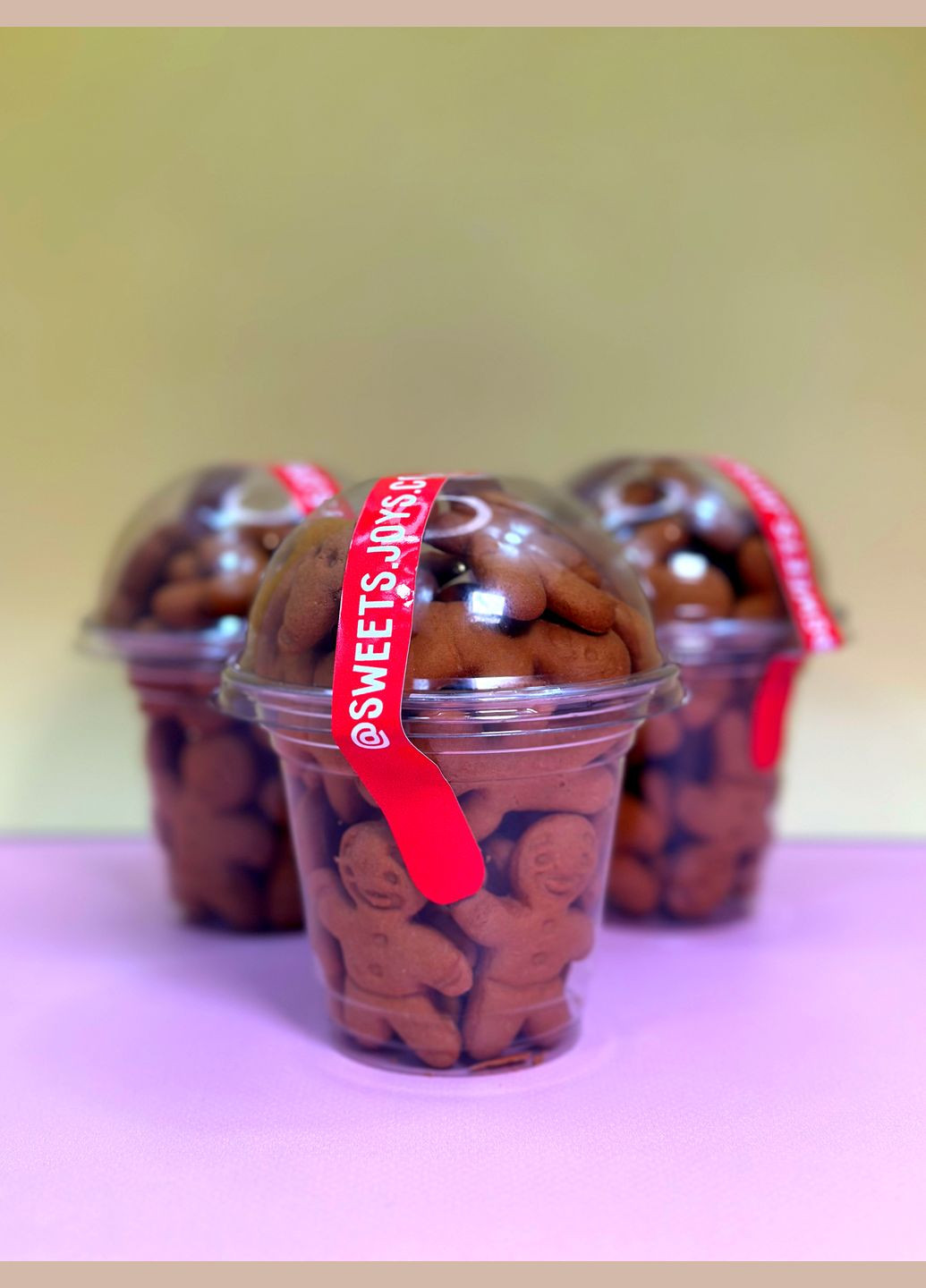 Стаканчик імбирно-медові пряники без глазурі 12х10см. 95г. Sweets and Joys (323166186)