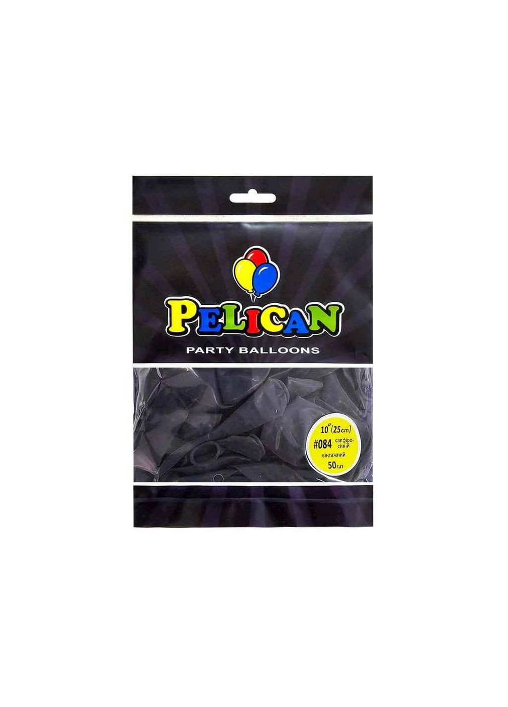 Кульки 10 (25 см) сапфіро-синій вінтажний (50шт/уп) #084 ТМ PELICAN (325258186)