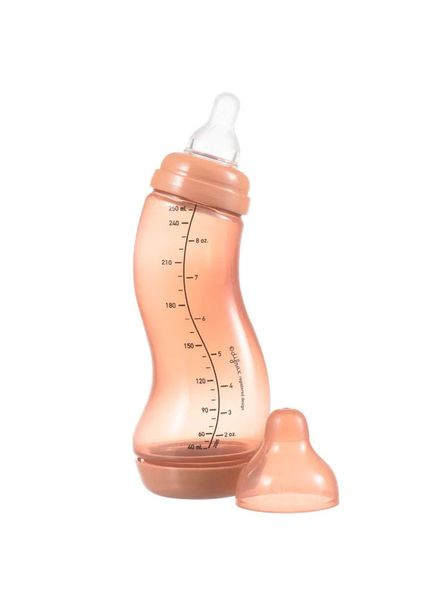 Антиколікова пляшечка S-bot Natural Trend, з силіконовою соскою, 250 мл, Peachy () Difrax 706T Peachy (335030972)