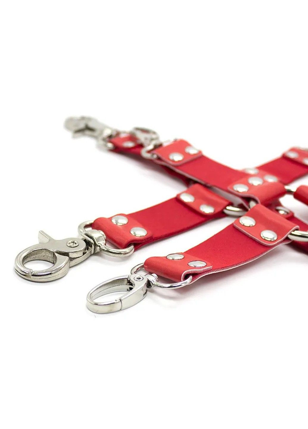 БДСМ Крестовина-фиксатор красного цвета с карабинами We Love (284279277)