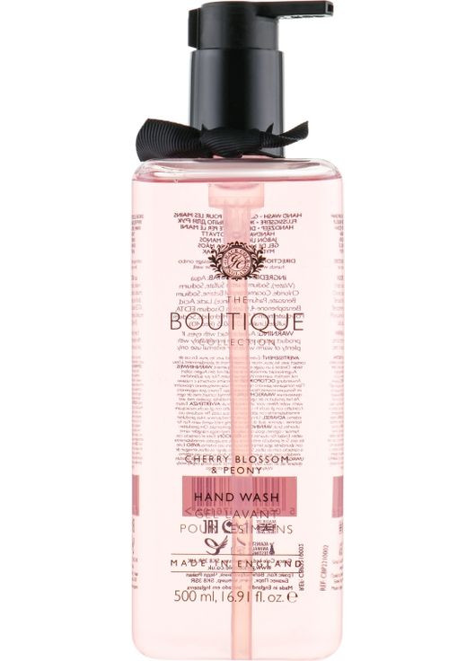 Рідке мило для рук Boutique Cherry Blossom & Peony Hand Wash 500ml (481629-25933) Grace Cole (368625683)