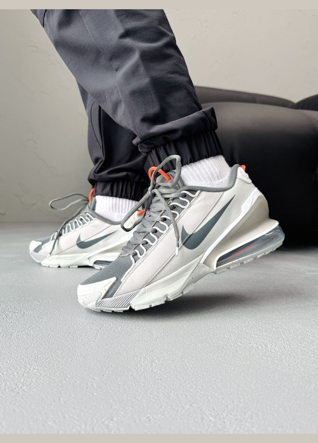Серые демисезонные кроссовки мужские и женские nike air max pulse 270 grey blue | найк аир макс пульс 270 серые No Brand