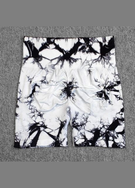 Велосипедки-шорты женские с пуш-ап TieDye 18880 M белые Fashion (336873774)
