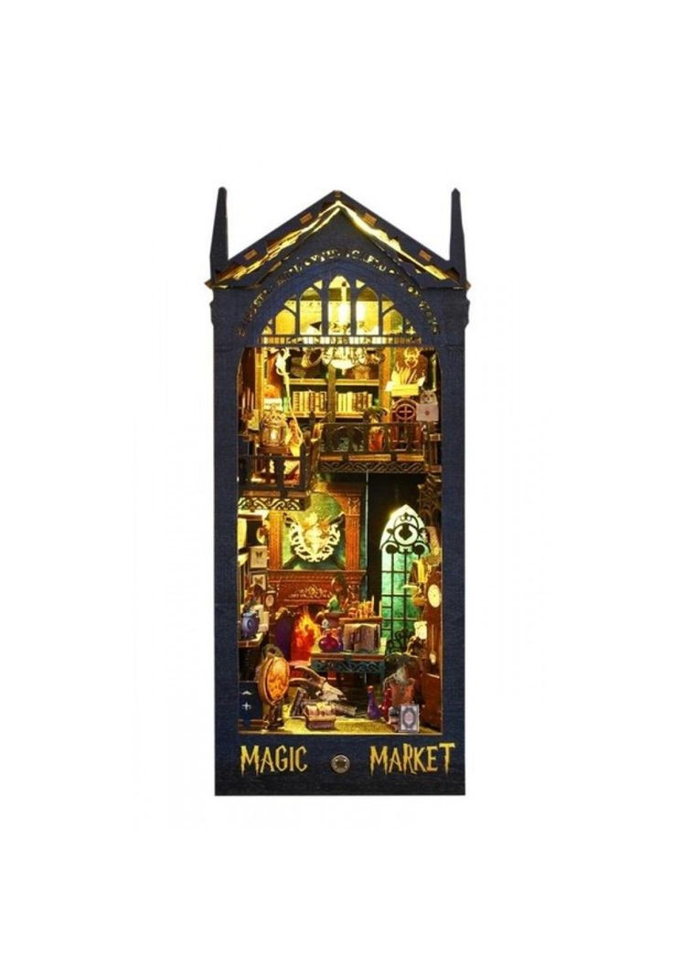 3D конструктор зі світловими ефектами "Магічний ринок" Румбокс конструктор Room Box ляльковий будиночок своїми руками (RB052) BB (360867030)