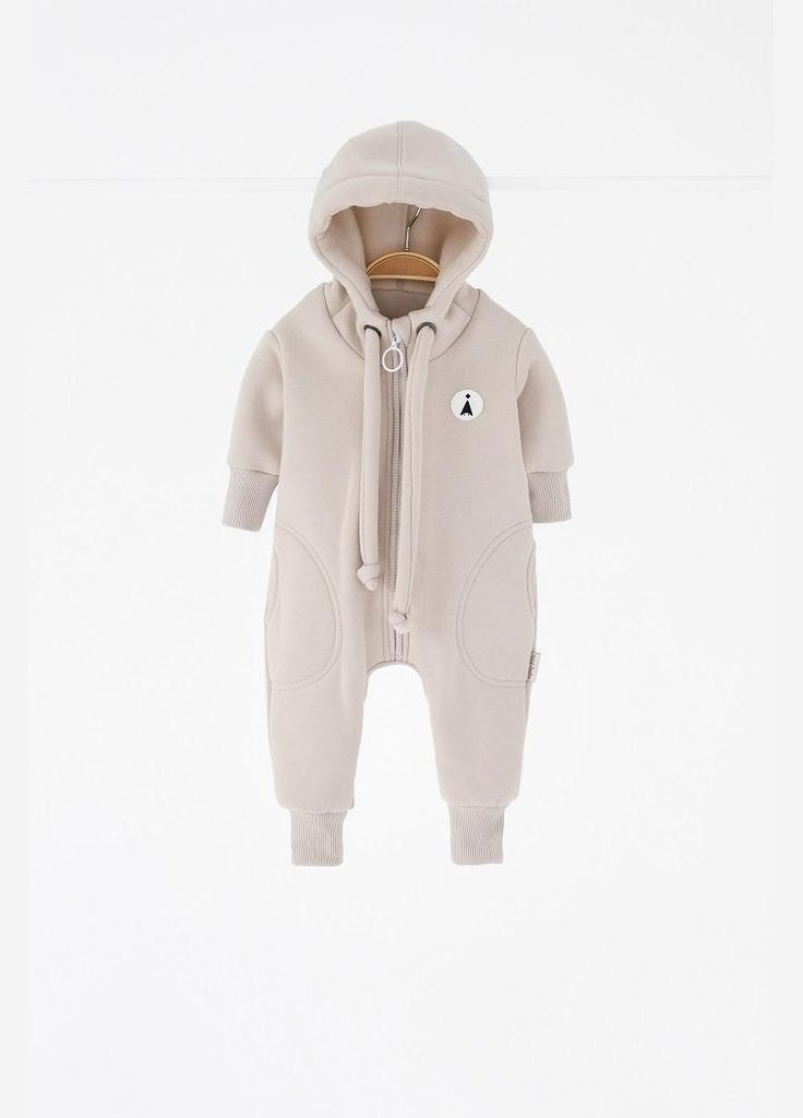 Дитячий комбінезон утеплений на флісі Loony Слонова кістка Magbaby (317433657)