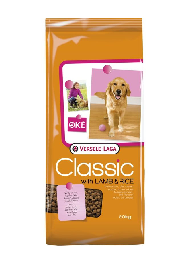 Сухой корм Classic Dog with Lamb & Rice с ягненком и рисом для собак всех пород 20 кг (5410340380178) Versele-Laga (316680005)