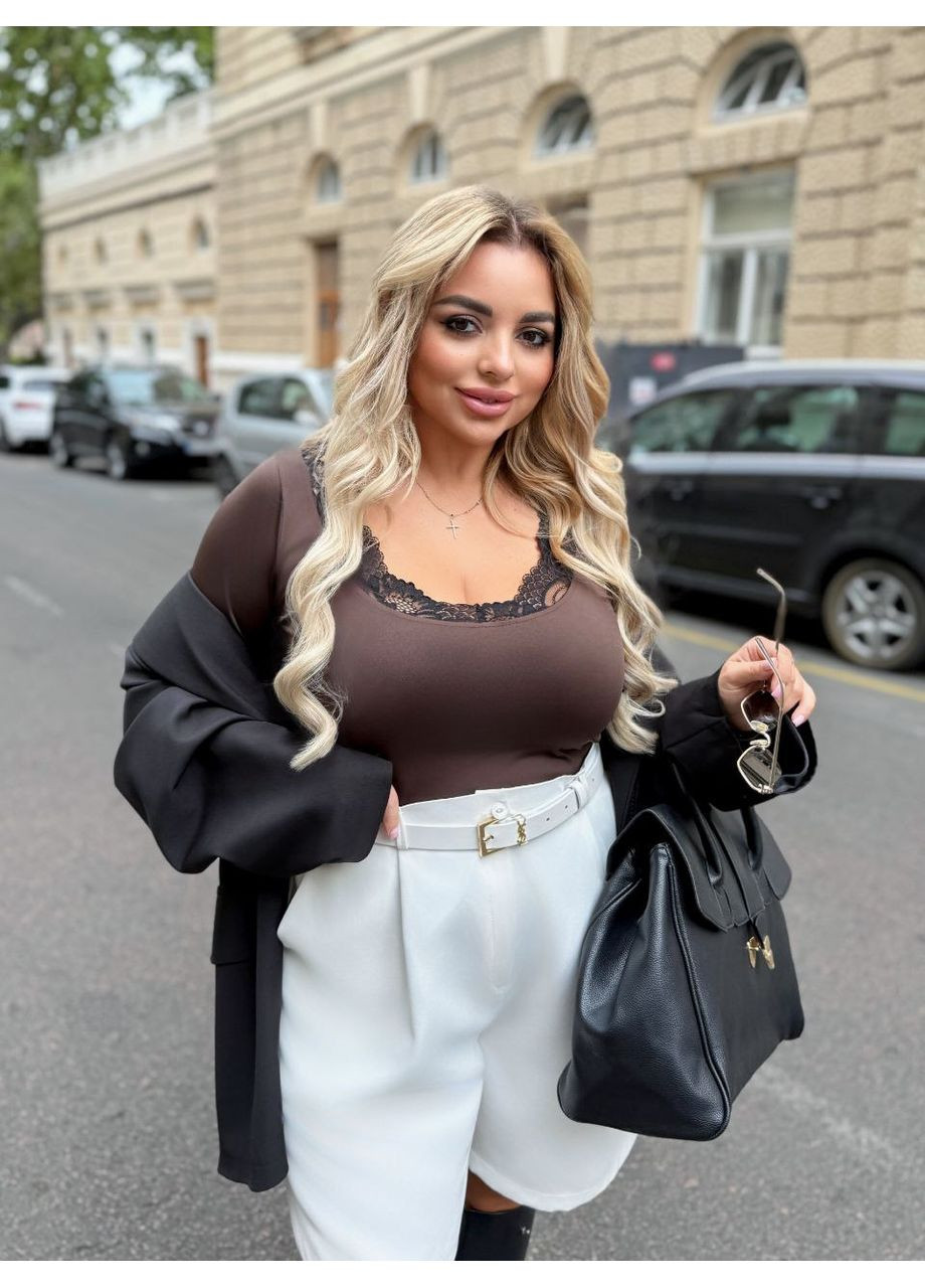 Лонгслів-мереживо DK/DL Мода без кордонів (360984187)