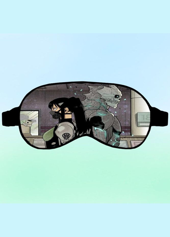 Маска для сна Аниме Кайдзю №8 #0003 черно No Brand (315044611)