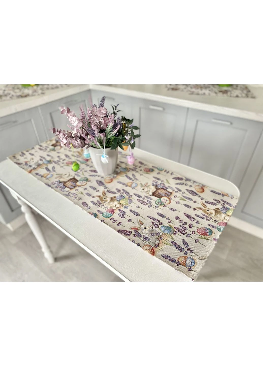 Дорожка гобеленовая EDEN1018B, 37х100, Прямоугольная, Пасхальная, Без люрекса, 75% полиэстер, 22% хлопок, 3% акрил, Гобелен LiMaSo (390489585)