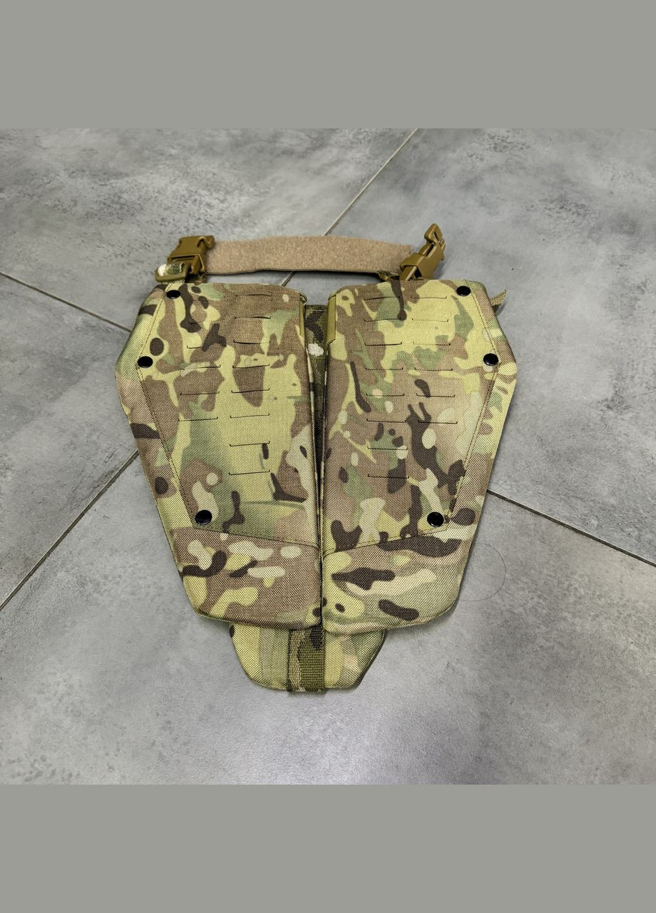 Напашник трехзонный 1-го класса защиты, Мультикам, фартук напашник, фартук с баллистическим пакетом Добронь (362602532)