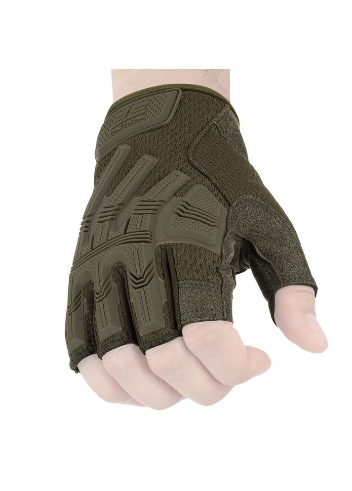 Рукавиці тактичні безпалі зелені (-TACTGLOSUM-XL-OG) 2E (360418696)