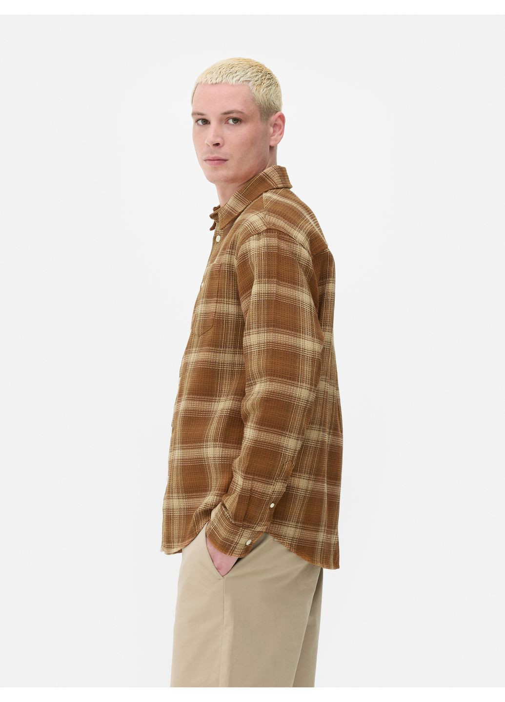 Коричневая рубашка Primark