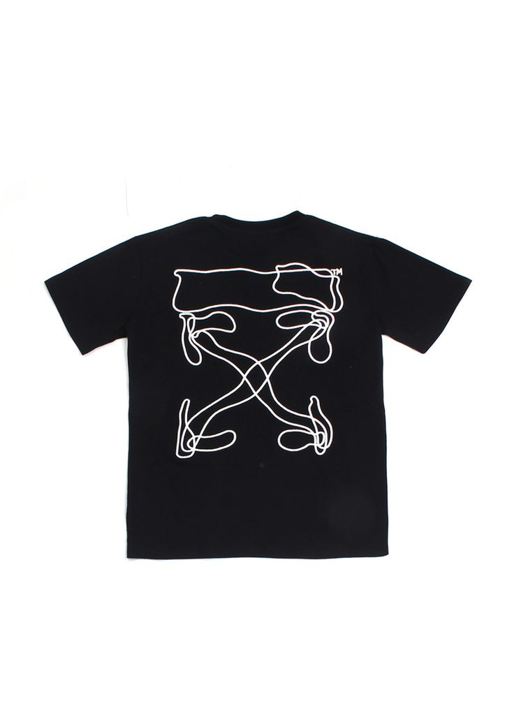 Футболка чорна Off-White 2020 Black T-Shirt Unisex (356677857)