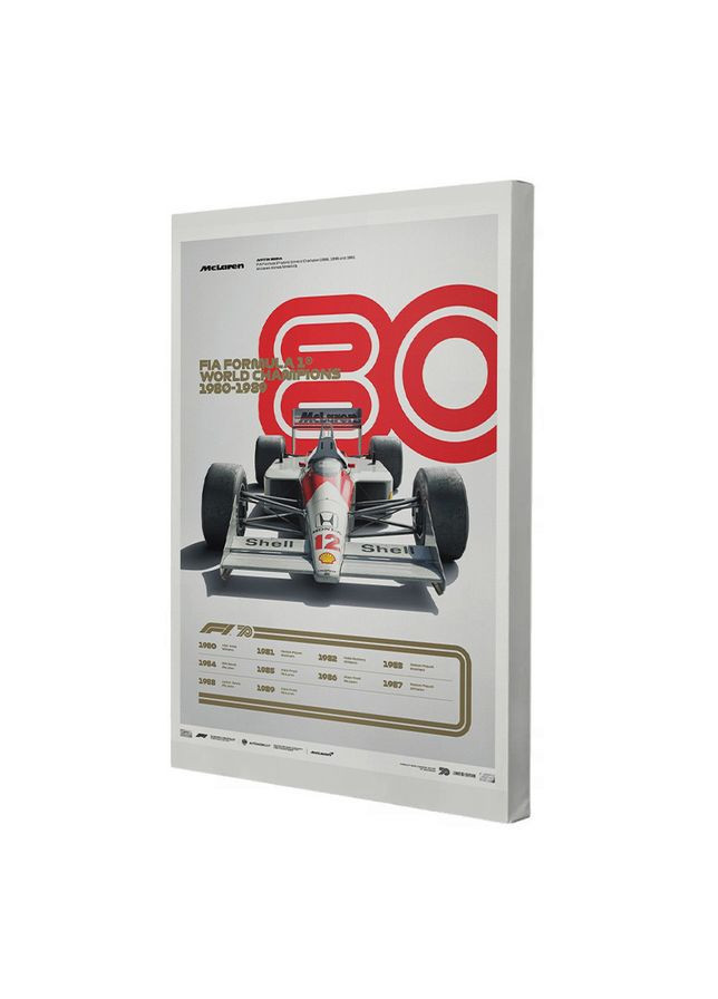 Набір постерів Формула 1980-1989 (PS-066) 3 шт в наборі Riviera Blanca (303136360)