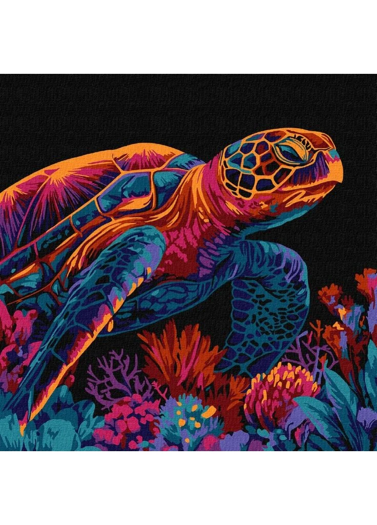 Картина по номерам " /KHO5182/ "Загадочная черепаха" 30*30см Ідейка (367750754)