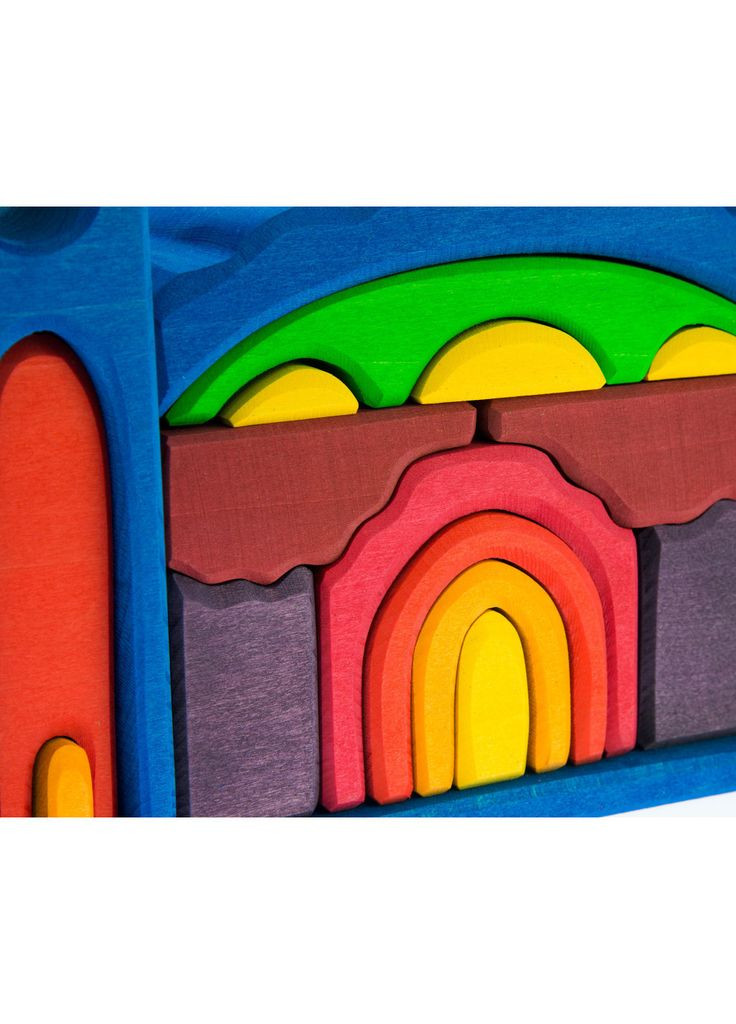 Конструктор NIC деревянный Все в замке синий (367064032)