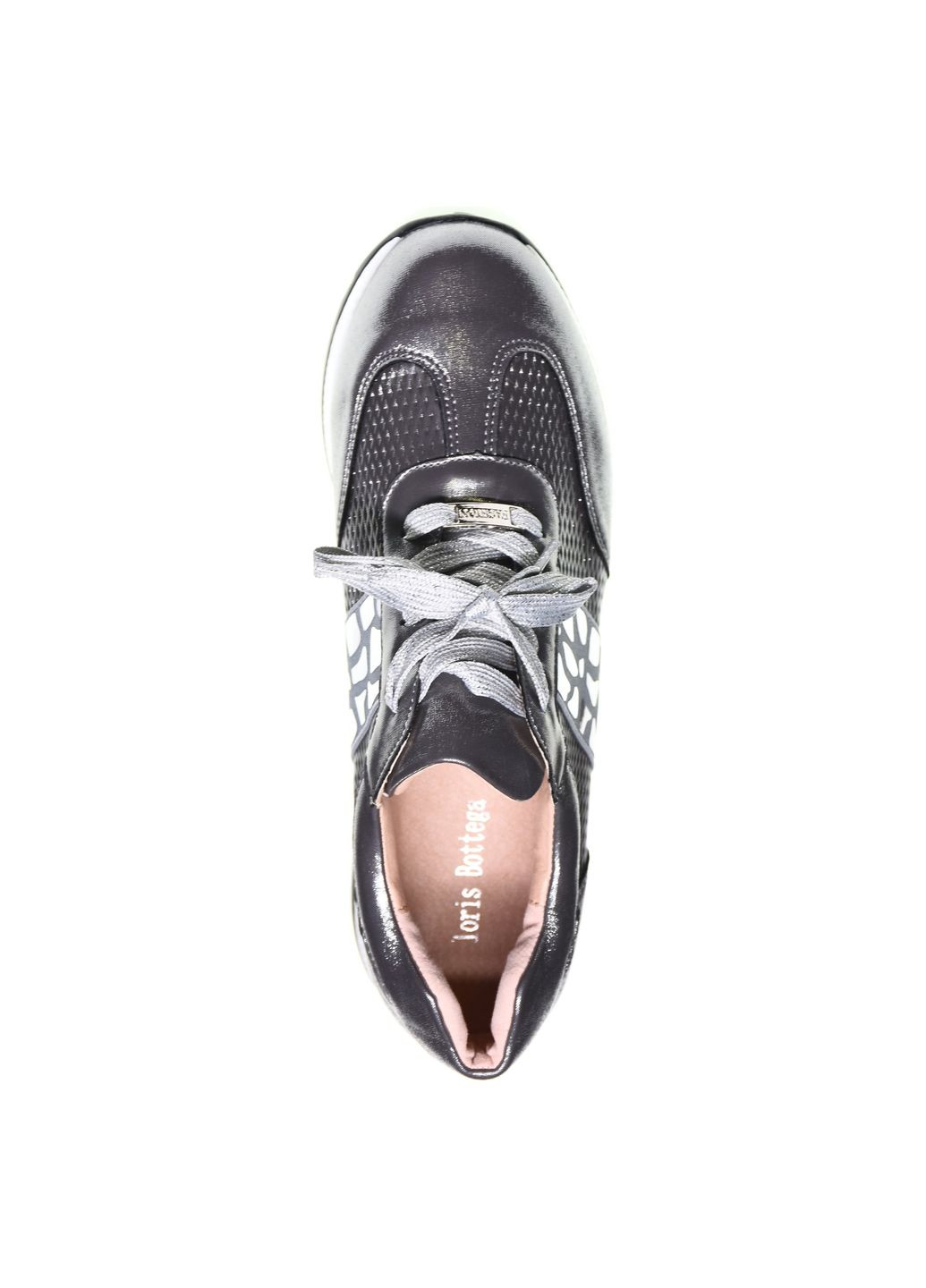 Серебряные демисезонные кросівки Loris Bottega