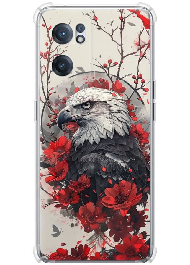 Силіконовий протиударний с посиленими кутами чохол 'Рубіновий орел' для Endorphone OnePlus Nord CE 2 (291131160)