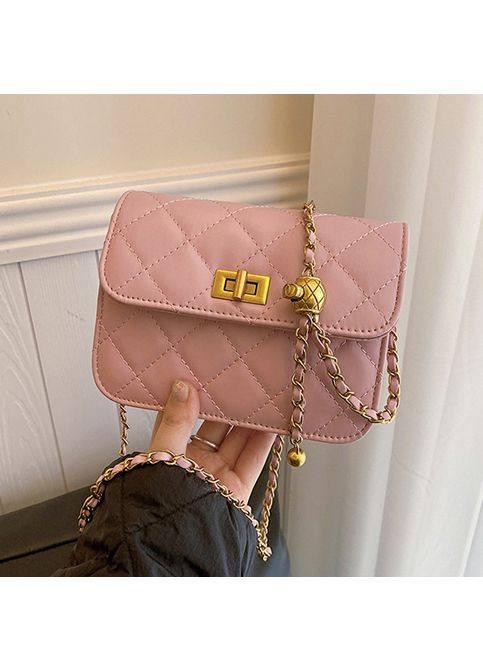 Женская сумка кросс-боди 7301 розовая No Brand (366871815)