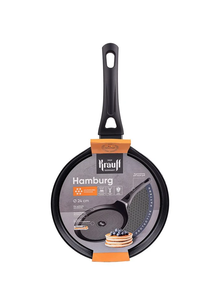 Сковорода для млинців Hamburg 24 см Black (25-45-094) Krauff (308019993)