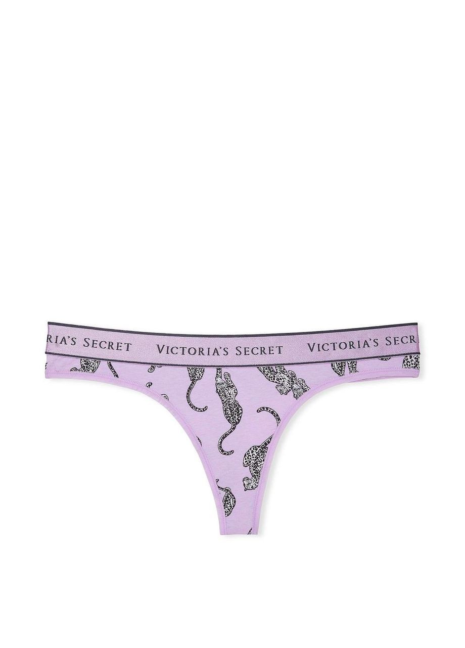 Жіночі трусики Logo Cotton M фіолетові Victoria's Secret (282964745)