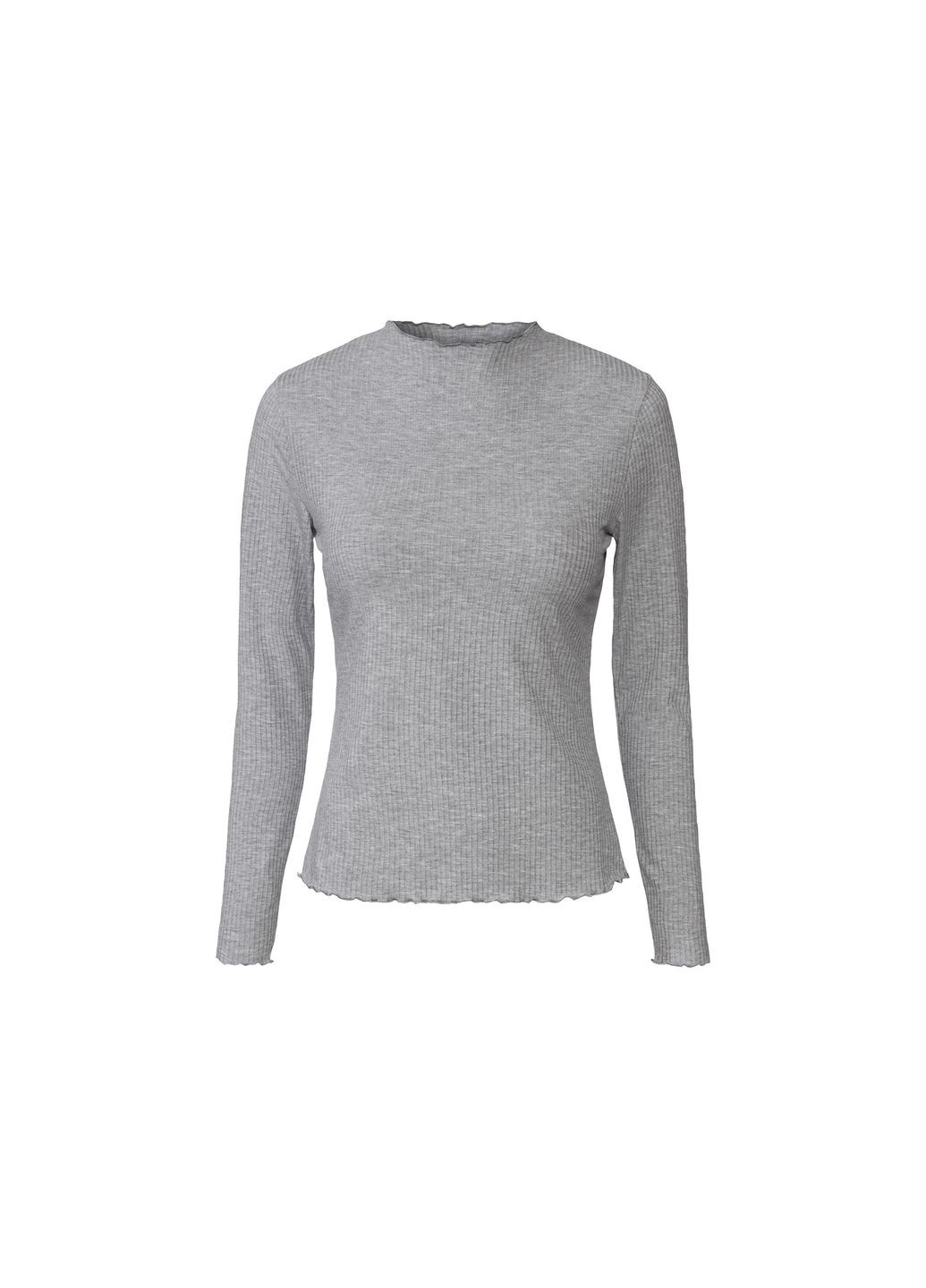 Футболка-лонгслив в рубчик набор 2 шт. для женщины LYCRA® 437378 Esmara (319303847)